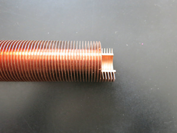 单金属铜翅片管